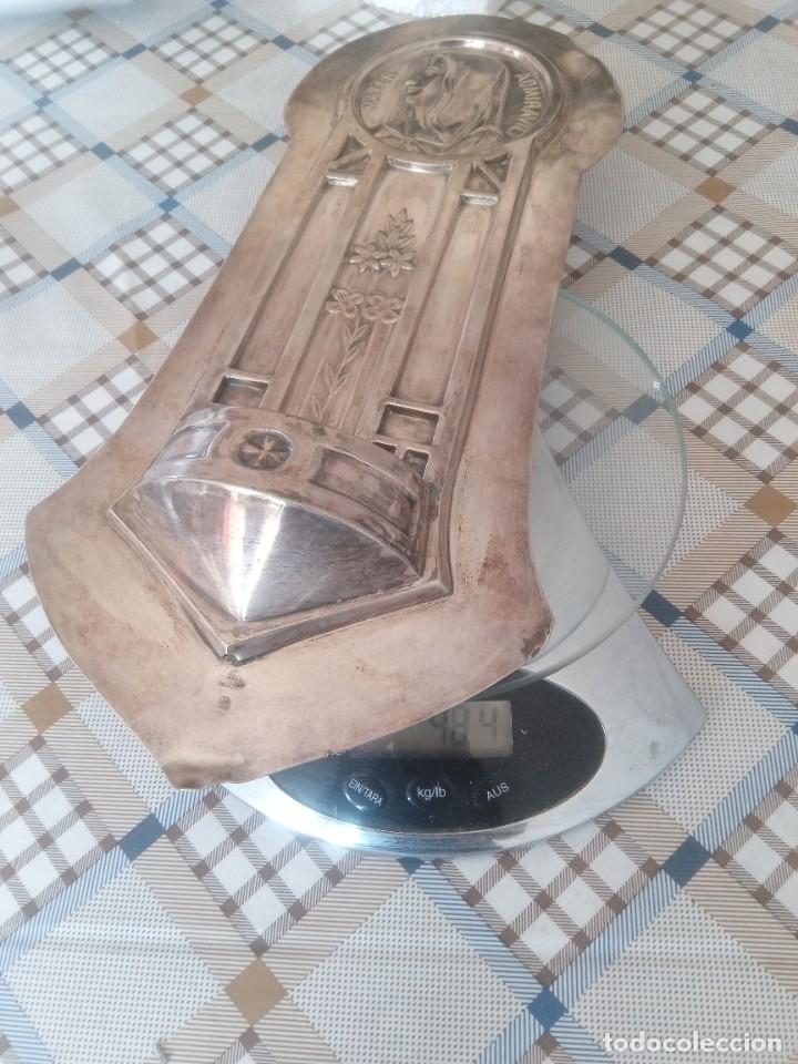 Antig&uuml;edades: Preciosa benditera modernista en plata - Foto 1
