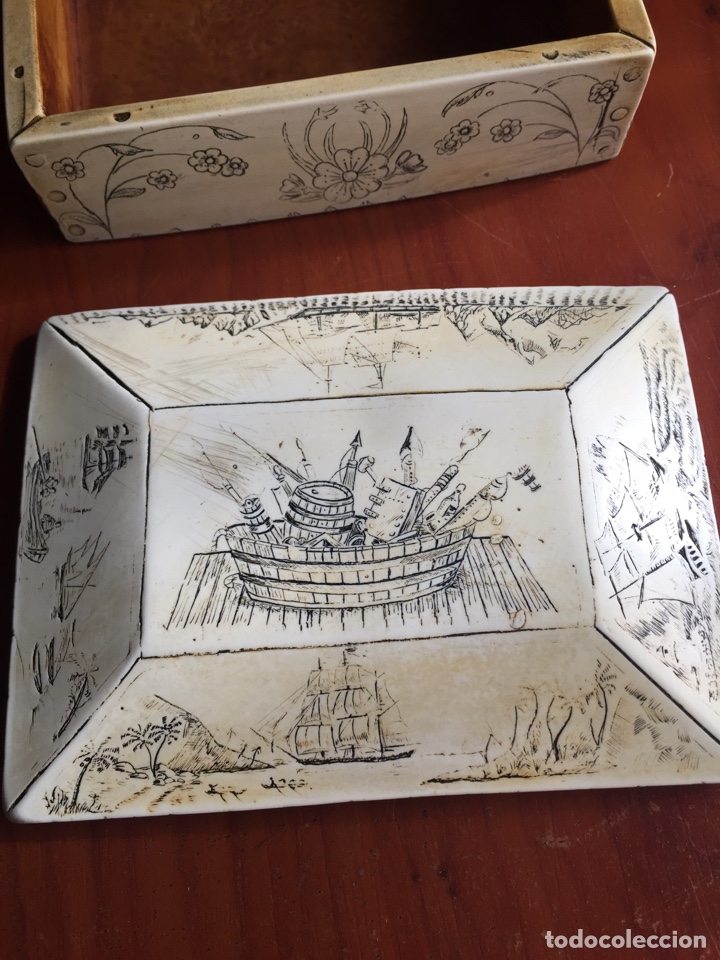 Antig&uuml;edades: Caja pintada - Foto 9