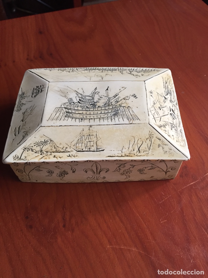 Antig&uuml;edades: Caja pintada - Foto 13