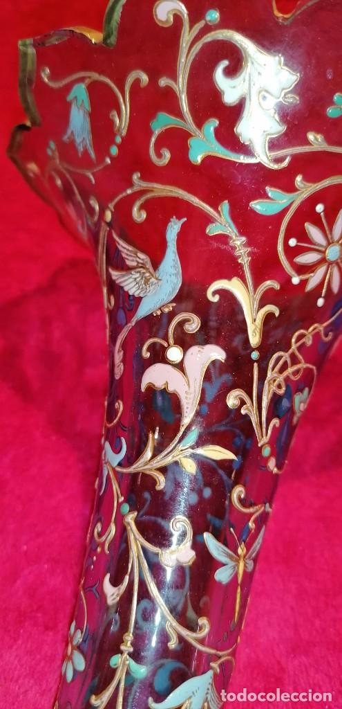Antig&uuml;edades: FLORERO ANTIGUO CON ESMALTES - Foto 22
