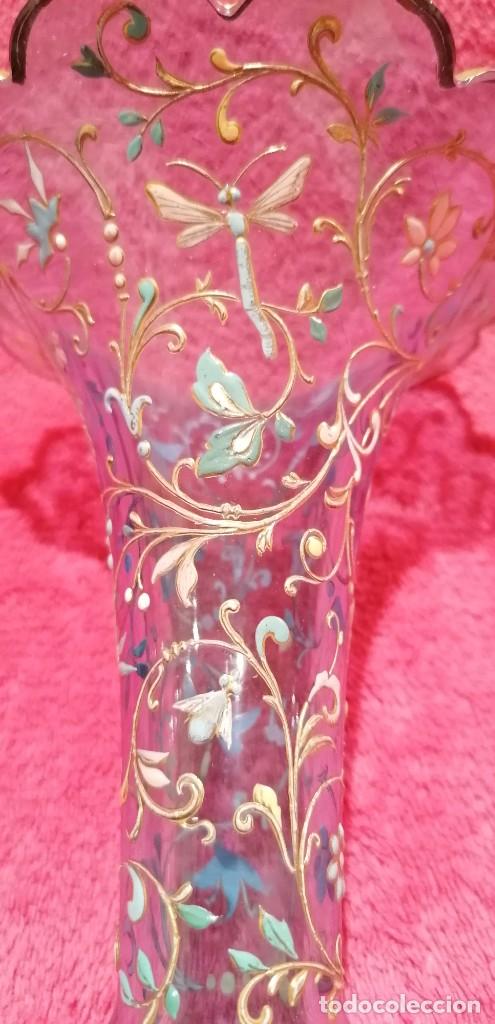 Antig&uuml;edades: FLORERO ANTIGUO CON ESMALTES - Foto 26