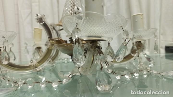 Antig&uuml;edades: L&aacute;mpara cristal antigua - Foto 3