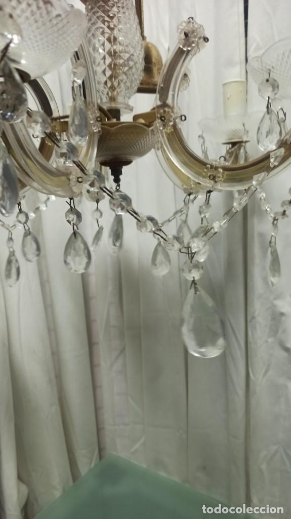 Antig&uuml;edades: L&aacute;mpara cristal antigua - Foto 1