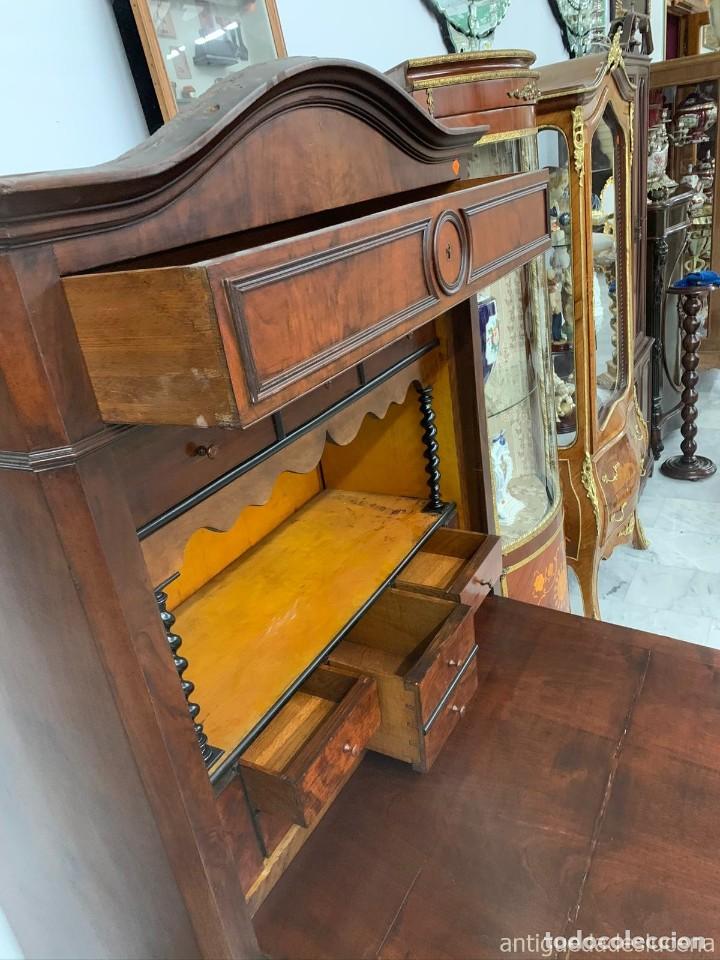 Antig&uuml;edades: Mueble taquill&oacute;n con palma de caoba - Foto 7
