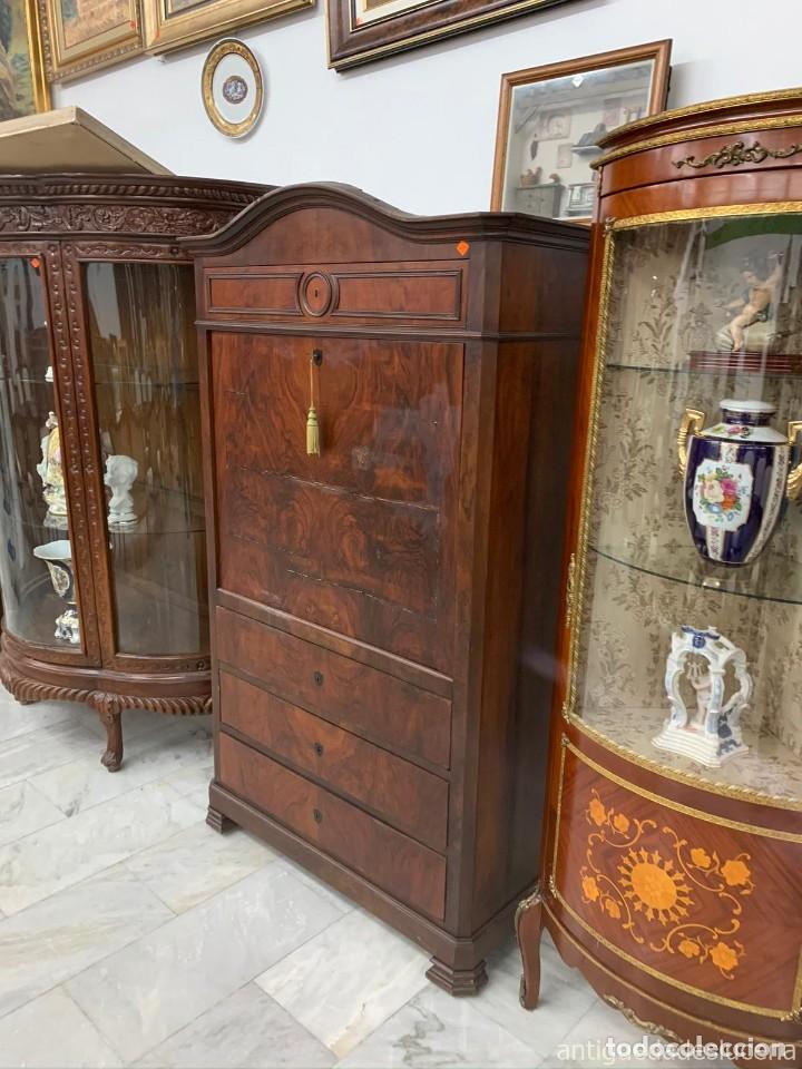 Antig&uuml;edades: Mueble taquill&oacute;n con palma de caoba - Foto 8
