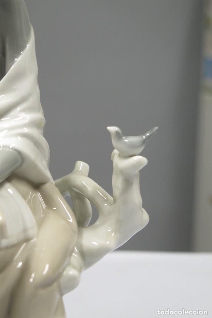Antig&uuml;edades: NI&Ntilde;A CON PAJAROS. LLADRO - Foto 2