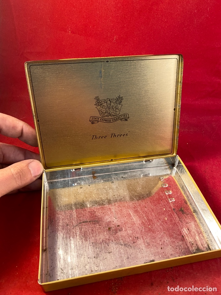 Antig&uuml;edades: Caja met&aacute;lica STATE EXPRESS 333 - Foto 2