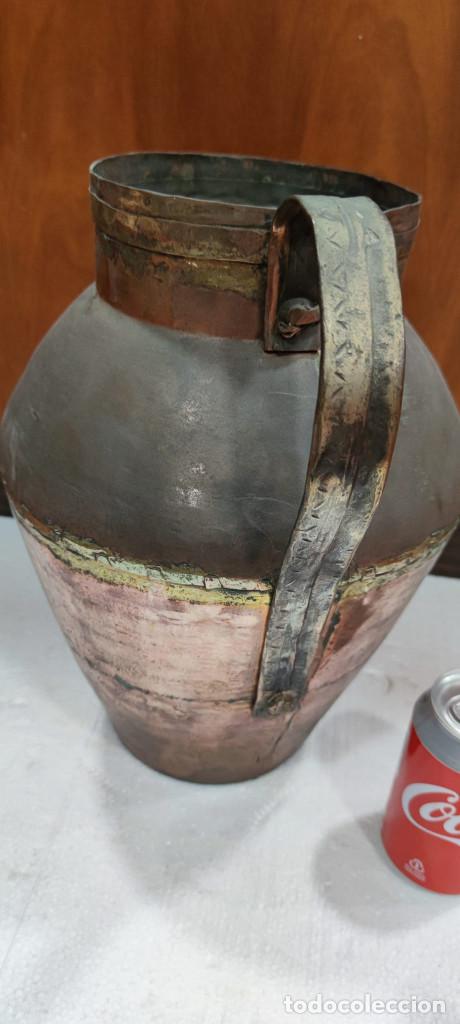 Antig&uuml;edades: Lechera - recipiente de cobre de una asa - Foto 2