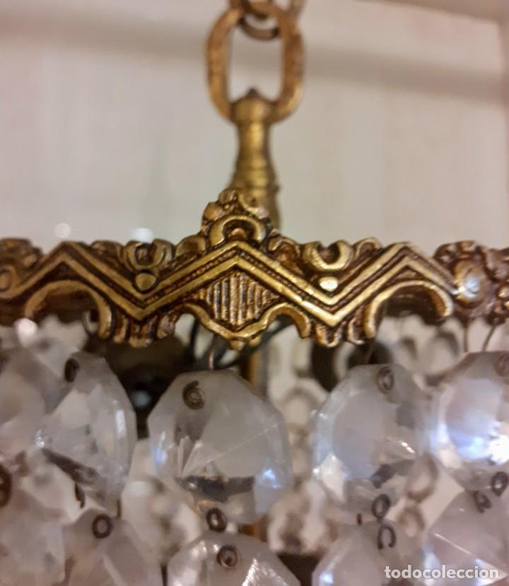 Antig&uuml;edades: L&aacute;mpara modernista plaf&oacute;n farol - Foto 7