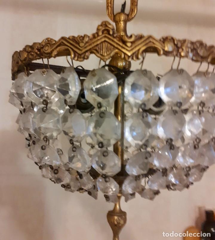 Antig&uuml;edades: L&aacute;mpara modernista plaf&oacute;n farol - Foto 4