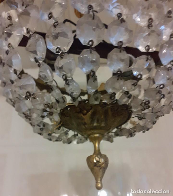 Antig&uuml;edades: L&aacute;mpara modernista plaf&oacute;n farol - Foto 6