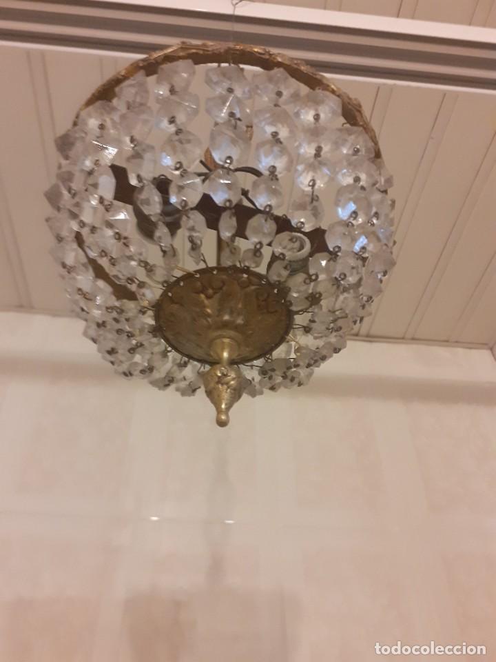 Antig&uuml;edades: L&aacute;mpara modernista plaf&oacute;n farol - Foto 5