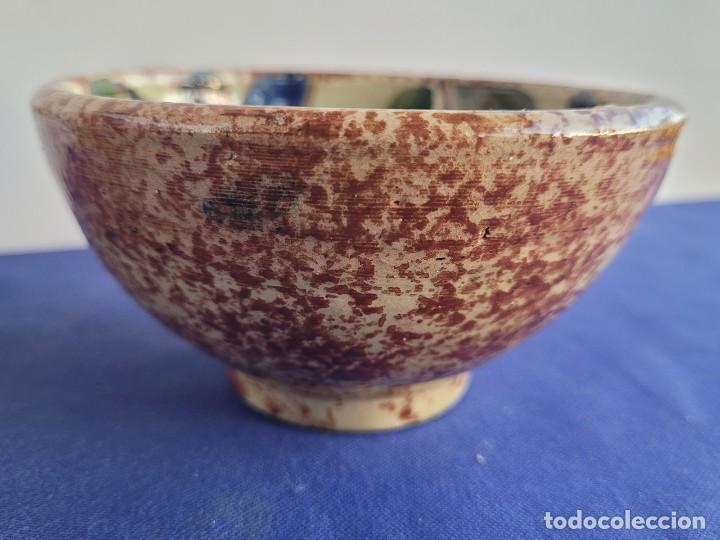 Antig&uuml;edades: Cuenco de gres con cristales marrones (hecho a mano) y esmalte, Jap&oacute;n - Foto 5