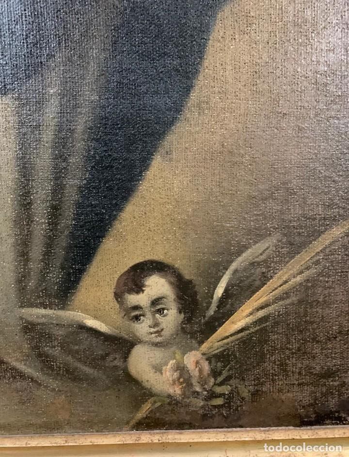 Antig&uuml;edades: Lienzo antiguo Inmaculada Concepci&oacute;n - Foto 4