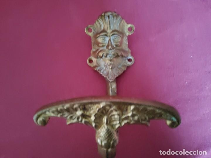 Antig&uuml;edades: 3 PERCHAS ANTIGUAS DE LAT&Oacute;N - Foto 11