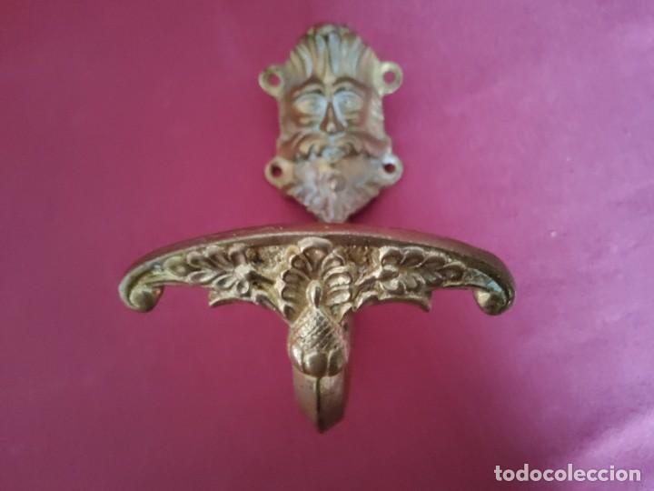 Antig&uuml;edades: 3 PERCHAS ANTIGUAS DE LAT&Oacute;N - Foto 12
