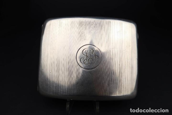 Antig&uuml;edades: Antigua Pitillera Inglesa de Plata - Foto 1