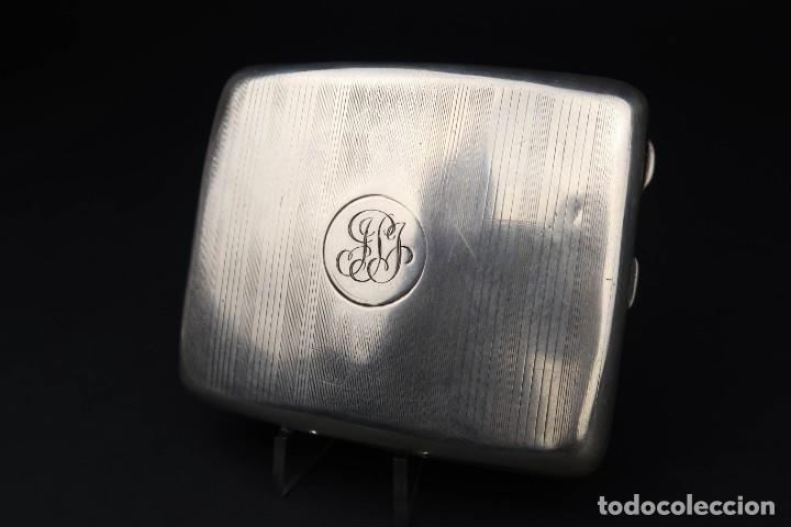 Antig&uuml;edades: Antigua Pitillera Inglesa de Plata - Foto 2