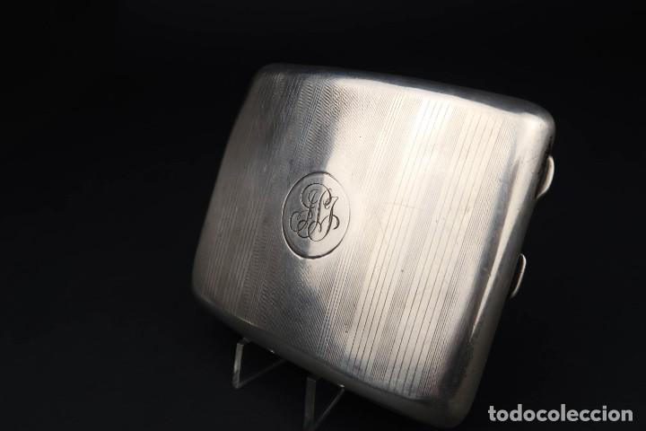 Antig&uuml;edades: Antigua Pitillera Inglesa de Plata - Foto 5
