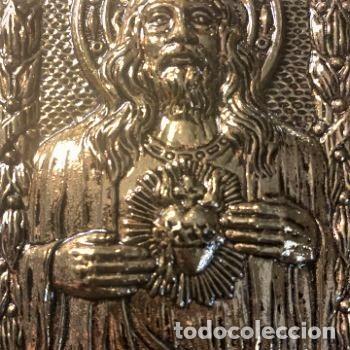 Antig&uuml;edades: Coraz&oacute;n de Jes&uacute;s en bronce - Foto 1