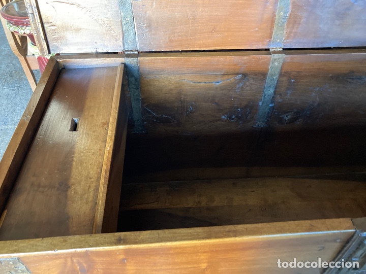 Antig&uuml;edades: Arca antigua nogal g&oacute;tica - Foto 9