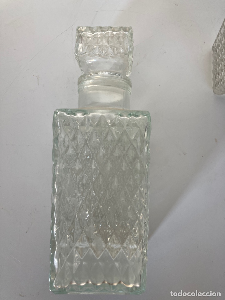 juego 2 botellas cristal en color blanco, ideal - Compra venta en  todocoleccion