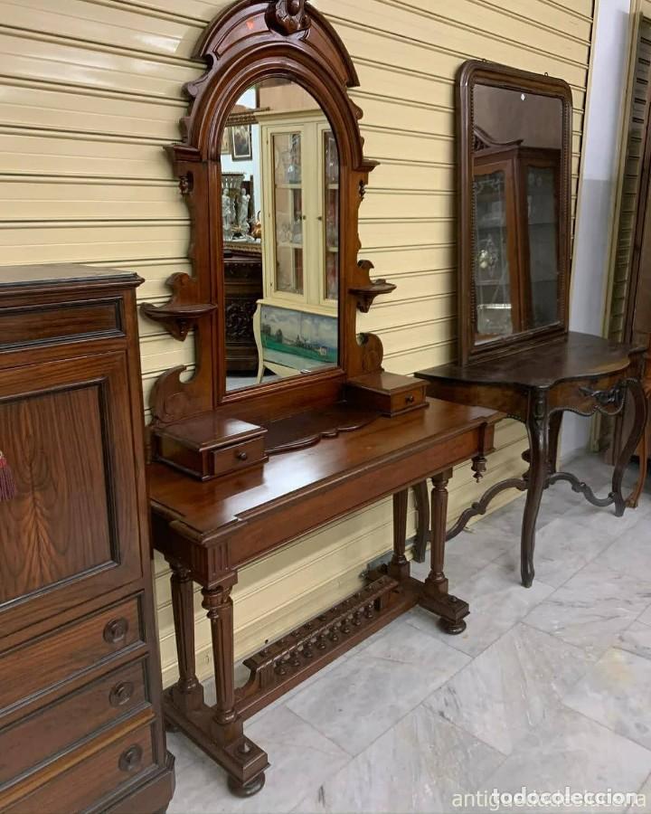 Antig&uuml;edades: Coqueta tocador de caoba - Foto 3