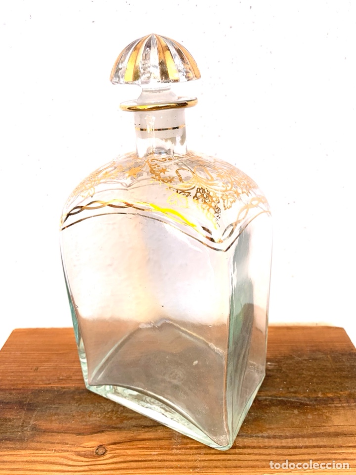 Antig&uuml;edades: ANTIGUA BOTELLA DE CRISTAL. MAH. - Foto 4