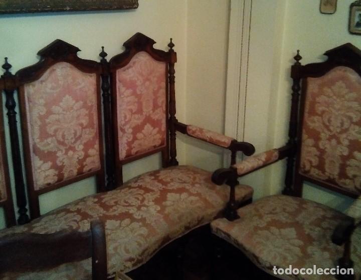 Antig&uuml;edades: TRESILLO ISABELINO CON SILLAS - Foto 1