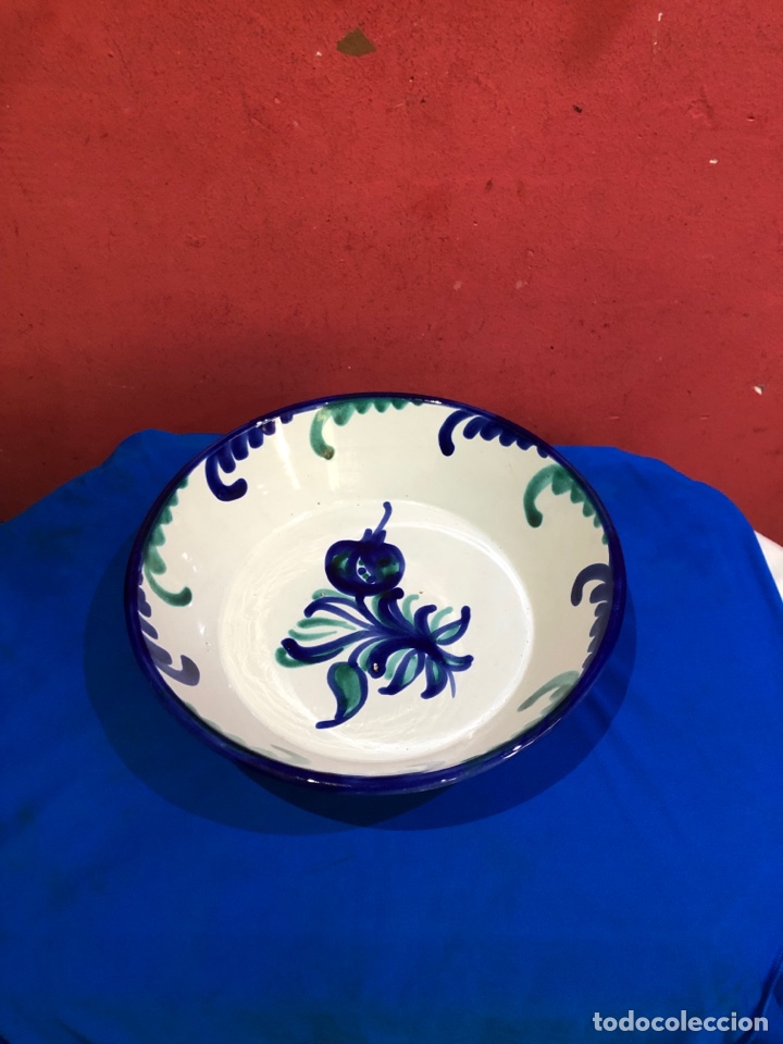 Antigüedades: Plato hondo cerámica Fajalauza, ( Granada ) Ver fotos - Foto 1 - 298930663
