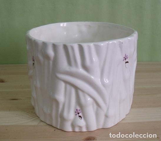 Oggetti Antichi: Centro Mesa Maceta PorcelanaTronco Floral Flores