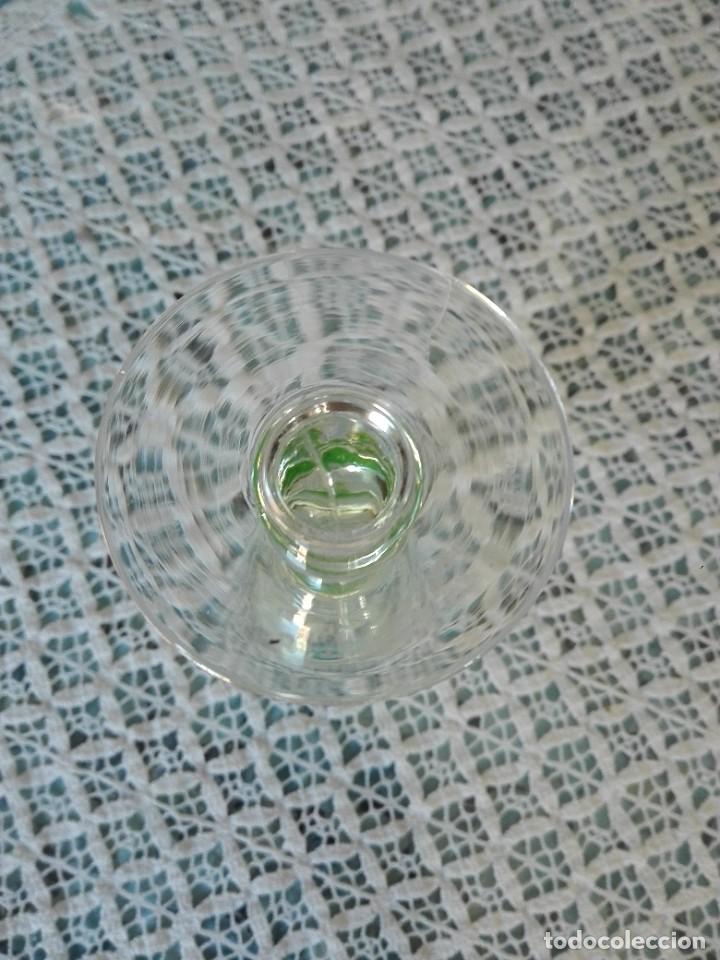 Antig&uuml;edades: Copa de cristal en dos tonos - Foto 4