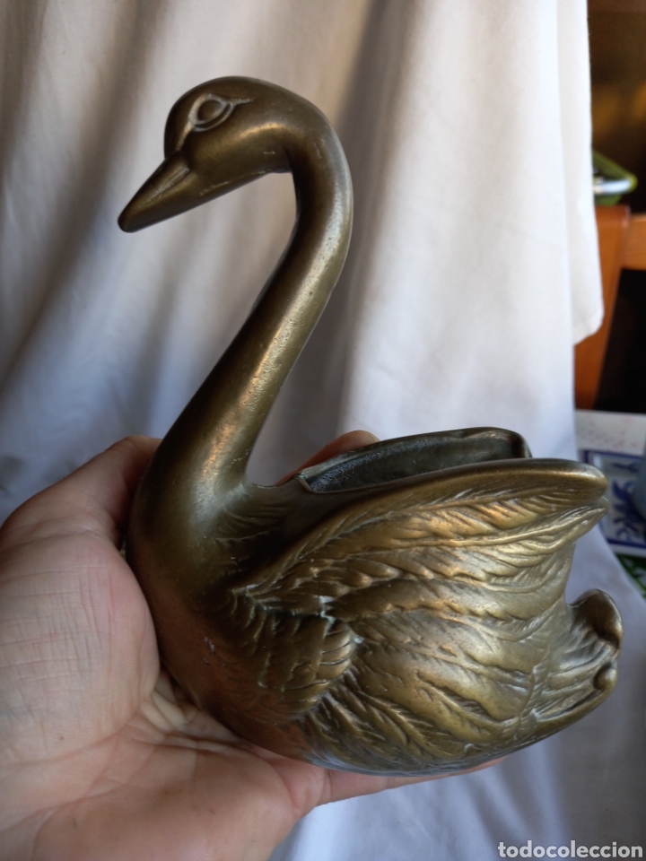 Antig&uuml;edades: BONITO CISNE EN BRONCE - Foto 13