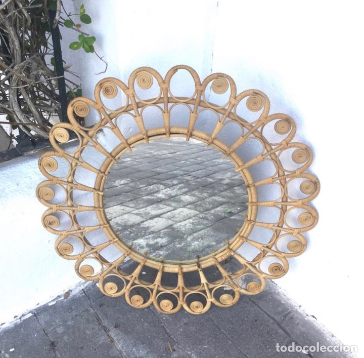 Antig&uuml;edades: ESPEJO SOL REDONDO VINTAGE - Foto 4