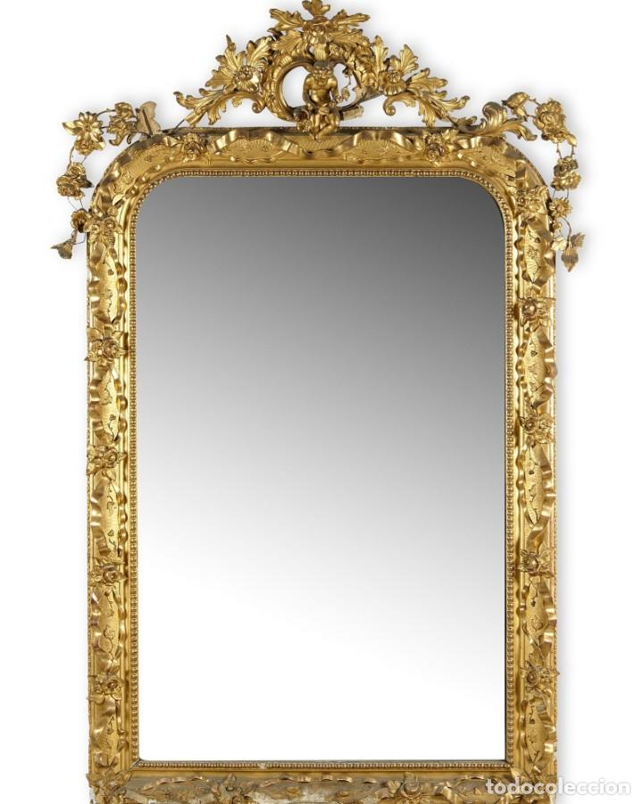 espejo dorado s xix,marco,antiguedades,muebles - Compra venta en  todocoleccion
