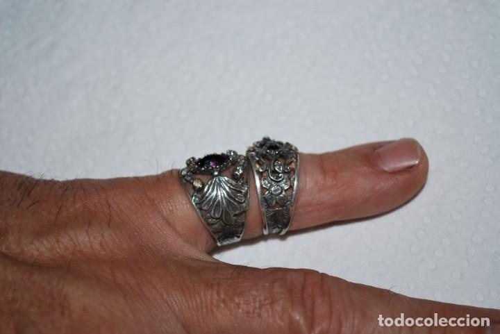 Antig&uuml;edades: Anillos Art Dec&oacute; - plata de ley. - Foto 8