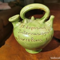 Antigüedades: BOTIJO 55 EXPOSICIO INTERNACIONAL BARCELONA 1987 RSCC. Lote 299340163