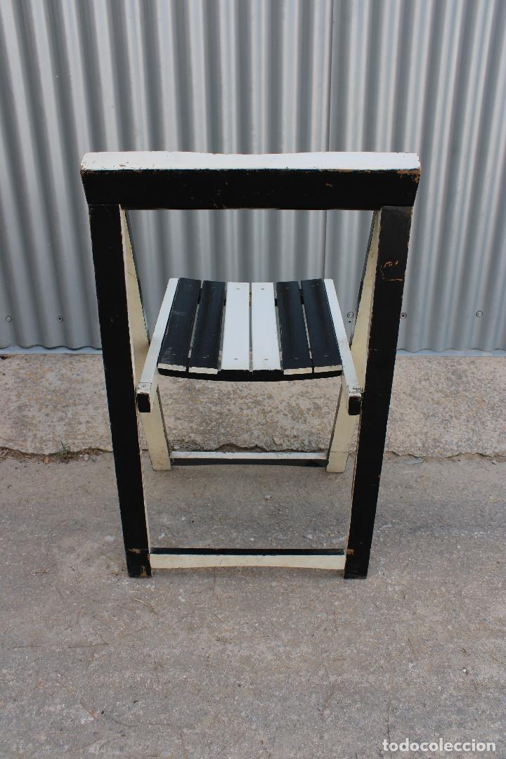 Antig&uuml;edades: silla de madera plegable - Foto 2