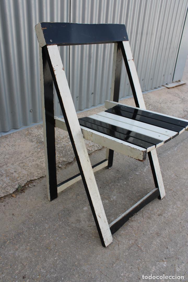Antig&uuml;edades: silla de madera plegable - Foto 1