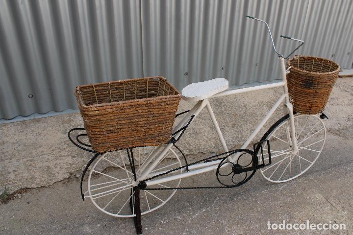 Antig&uuml;edades: macetero jardinera bicicleta - Foto 2