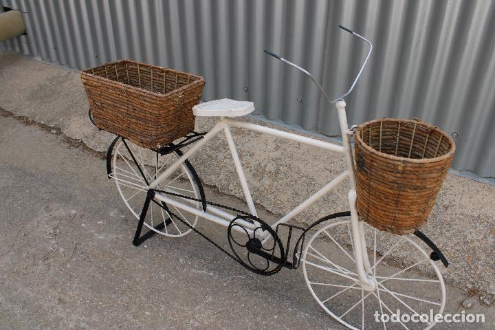 Antig&uuml;edades: macetero jardinera bicicleta - Foto 3
