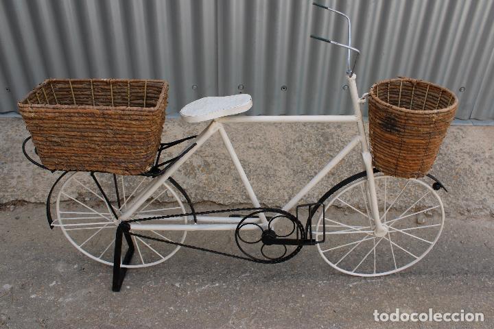 Antig&uuml;edades: macetero jardinera bicicleta - Foto 4