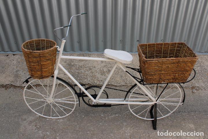 Antig&uuml;edades: macetero jardinera bicicleta - Foto 5