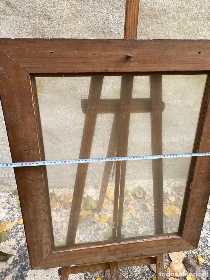 Antig&uuml;edades: Marco dorado madera siglo XIX - Foto 8