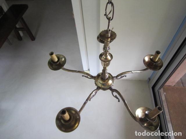 Antig&uuml;edades: Lampara de techo bronce - Foto 1