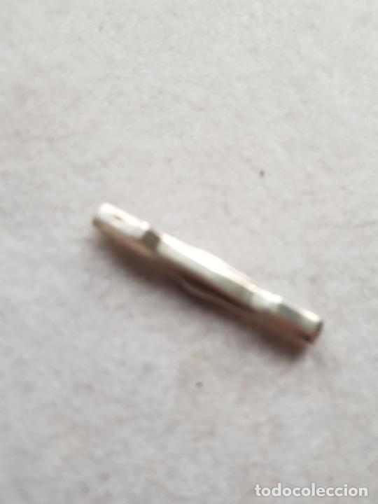 Antig&uuml;edades: PASADOR DE CORBATA DE PLATA CON PIEDRA V5 - Foto 4