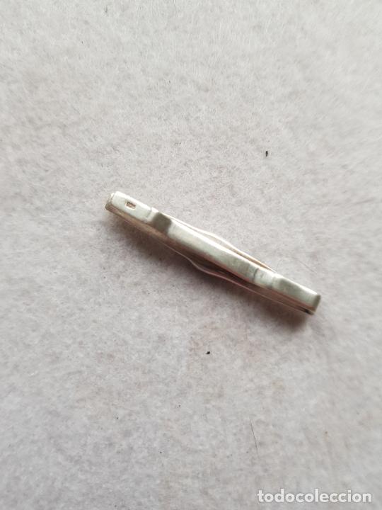 Antig&uuml;edades: PASADOR DE CORBATA DE PLATA CON PIEDRA V5 - Foto 5