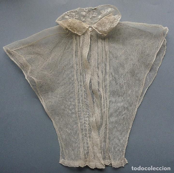 Antig&uuml;edades: FALSA CAMISA DE ENCAJE DE MALINAS S.XIX - Foto 1