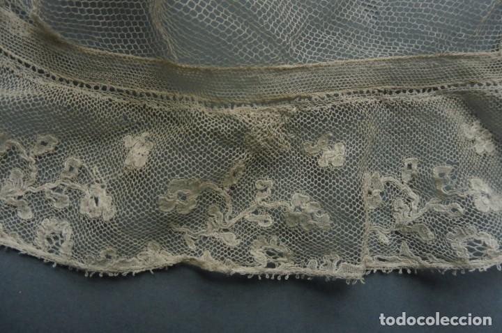 Antig&uuml;edades: FALSA CAMISA DE ENCAJE DE MALINAS S.XIX - Foto 3