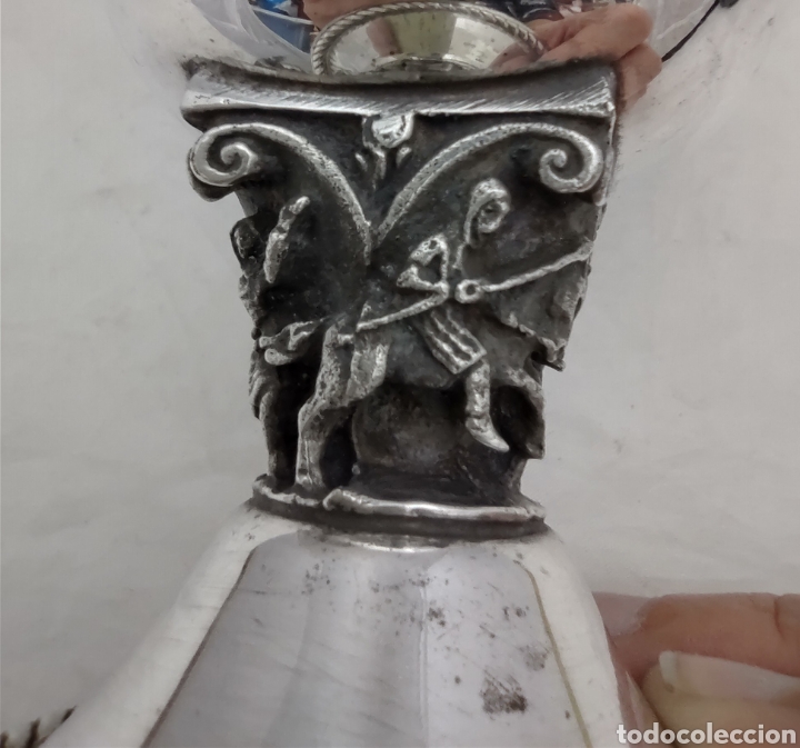 Antig&uuml;edades: Conjunto de 6 copas de cava de metal a&ntilde;os 40 - Foto 4